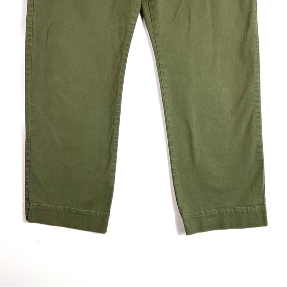 Nili Lotan Tomboy Chino Pants Green Size 6 - Picture 9 of 11